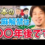 【ひろゆき】※たぶん〇〇年後になります…日本が大麻を解禁しない本当の理由。大麻解禁の時期についてひろゆきが話す。