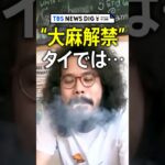 アジアで初　“大麻解禁”のタイ　医療目的に限定も中毒者が急増…日本人が働く大麻ショップも #shorts ｜TBS NEWS DIG