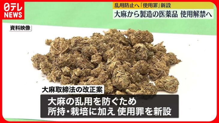 【使用解禁へ】大麻から製造の医薬品  乱用を防ぐため…「使用罪」を新設