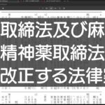 国会提出法案 大麻取締法及び麻薬及び向精神薬取締法の一部を改正する法律案を読む #6