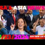 🎯TUESDAY 7/23/2024 ⏰TOP USA-ASIA NEWS: REPUBLICAN TSIS TXAUS SIAB RAU KAMALA HARRIS NPAJ FOOB DEM