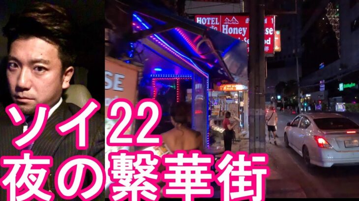 タイ・バンコク・ソイ22‐夜の繁華街を散策④SPマッサ？バービア群が消滅？プロンポン駅とアソーク駅間Soi22,Bangkok,Thailand