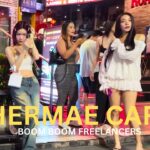 Bangkok Nightlife 2024. Night Walk from Asok to Nana, Thermae Cafe along Sukhumvit Road.