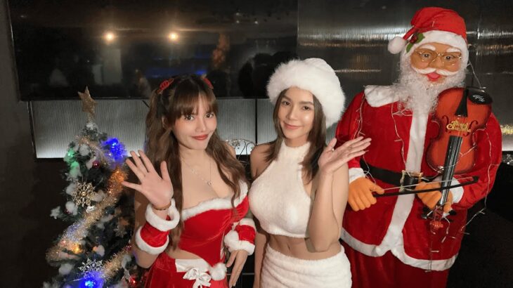 【タニヤのカラオケ】クリスマスにみんなでセクシーサンタコスプレしてみた！