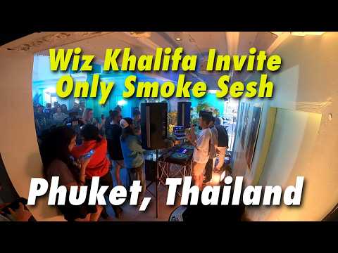 Wiz Khalifa Opening Speech at Invite Only Smoke Sesh in Phuket Thailand at The Dispensary by PCA