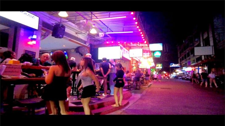 【2025年5月ジョムティエン バービア通り】Pattaya タイ Jomtien ナイトライフ マッサージ nightlife カラオケバー Bar Pub 最新タニア パッポン チャイヤプーン🔽