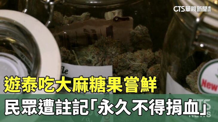 遊泰吃大麻糖果嘗鮮　民眾遭註記「永久不得捐血」｜華視新聞 20250526   ⁨@CtsTw