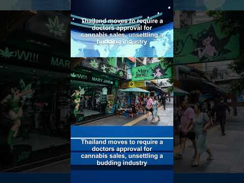 Thailand moves to require a doctors approval for cannabis sales, unsettling a budding industry