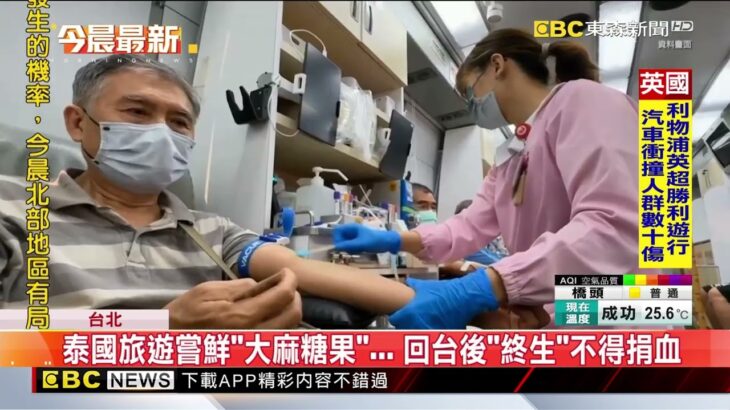 泰國旅遊嘗鮮「大麻糖果」…  回台後「終生」不得捐血@newsebc