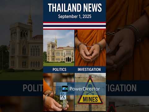 🇹🇭 THAILAND NEWS — 1 septembre 2025