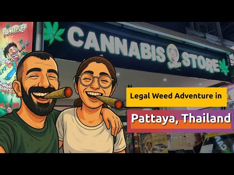 Walking Street Nights & Legal Weed Adventure in Pattaya, Thailand 🇹🇭