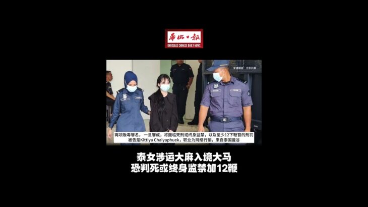 泰女涉运大麻入境大马 恐判死或终身监禁加12鞭