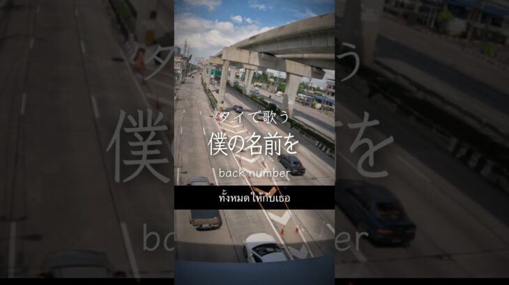 僕の名前を / back number をタイの路上で歌う男 #歌ってみた #海外一人旅 #thailand #カラオケ #backnumber