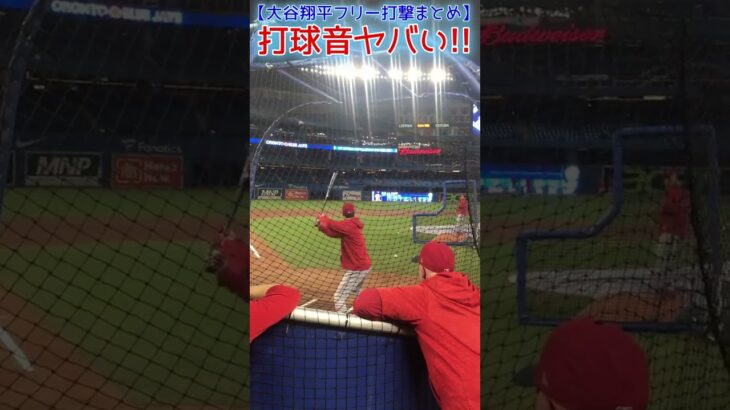 ⚾打球音ヤバい！【大谷フリー打撃まとめ】#shoheiohtani #shorts #大谷翔平