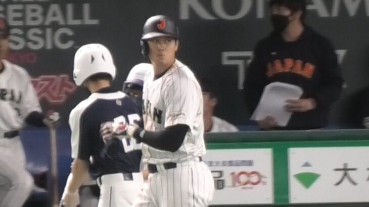 -2023.03.10-【WBC】７回裏  大谷翔平 狙ったやろ!? 韓国投手への怒りの感情を抑え四球出塁 侍ジャパン（vs韓国）