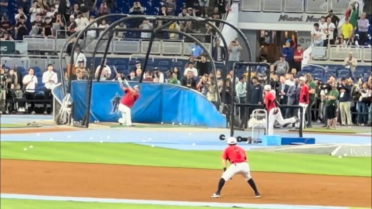 大谷翔平 バッティング練習でHR連発 Shohei Ohtani BP WBC 準決勝 その2 2023/03/20