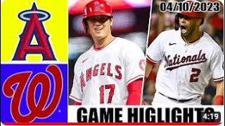 4月11日  大谷翔平. エンゼルス vs ナショナルズ ¬【ハイライト】MLB 2023