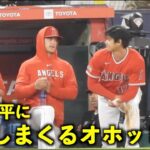 これは気になる！大谷翔平に質問しまくるオホッピー！【現地映像】エンゼルスvsアスレチックス第１戦4/25