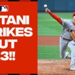 Have a day, Shohei! Shohei Ohtani ties his career high with 13 strikeouts!