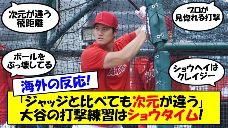 【海外の反応】「なんて打球だ…」まさにショウタイム！大谷、打撃練習だけでレッドソックスの度肝を抜く。WBCからヤンキース戦まで大谷の打撃練習で起きた海外の反応をゆっくり解説