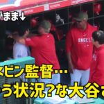 ちょ！ネビン監督…  大谷さんへ なんで？な行動  面白すぎたw  エンゼルス Angels  大谷翔平 Shohei Ohtani 現地映像