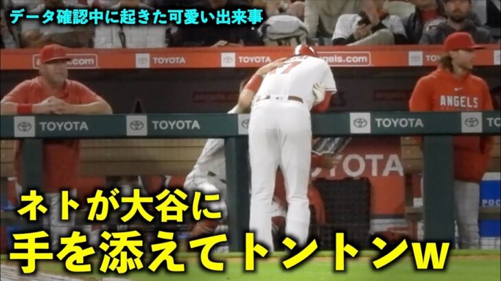 トントンしてるw 大谷翔平の肩に手を添えるネトが可愛い件w【現地映像】エンゼルスvsアストロズ第1戦5/9