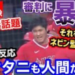 大谷翔平、審判にブチギレで吠える！→それを見たネビン監督は…【海外の反応】