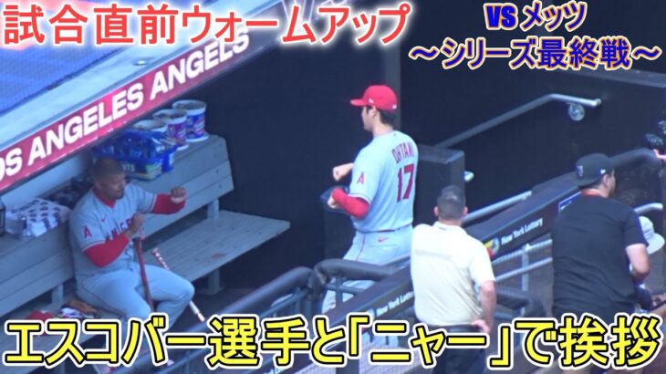 試合直前ウォームアップ～【大谷翔平選手】対ニューヨーク・メッツ～シリーズ最終戦～Shohei Ohtani vs Mets 2023