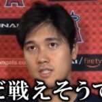 【激白】大谷翔平2日連続欠場も「ケガは大丈夫です」残りの試合にも出場に意欲を示す【大谷翔平/海外の反応】