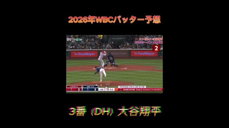 2026年WBCバッター予想！　#shorts #short #wbc #大谷翔平 #村上宗隆 #おすすめ