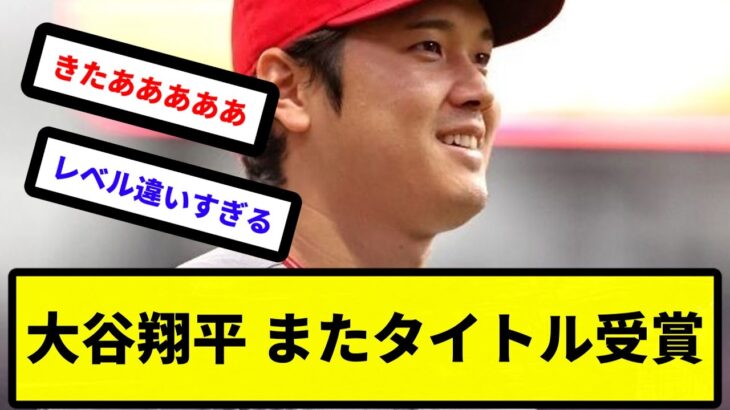 【タイトルだらけ】大谷翔平 またタイトル受賞【反応集】【プロ野球反応集】【2chスレ】【5chスレ】