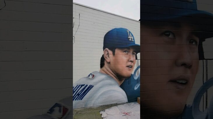 ハモサビーチに壁画で登場！【大谷翔平選手】 #大谷翔平 #shoheiohtani  #dodgers