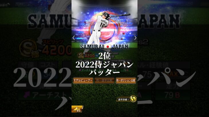 個人的に好きな大谷翔平プロスピ　ランキング！#プロスピ#大谷翔平