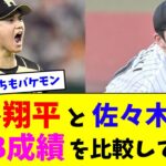 大谷翔平と佐々木朗希のNPB成績を比較してみた【なんJ反応】