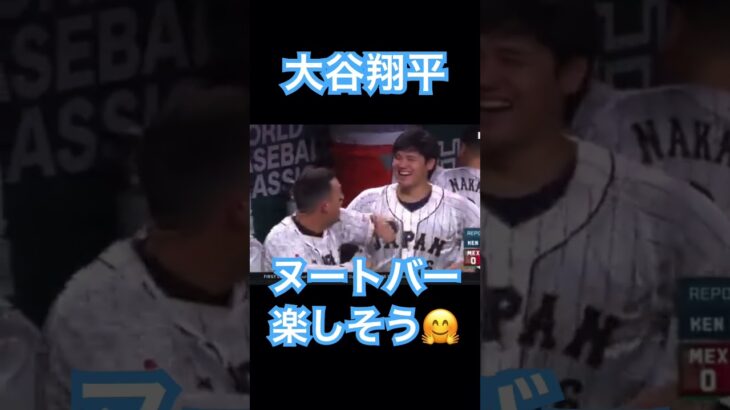 【WBC】ベンチで楽しそうな大谷翔平とヌートバー #大谷翔平 #wbc #mlb #shoheiohtani #侍ジャパン #エンゼルス #dodgers #angels #mvp