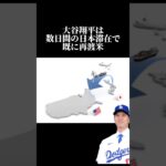 大谷翔平帰国していた