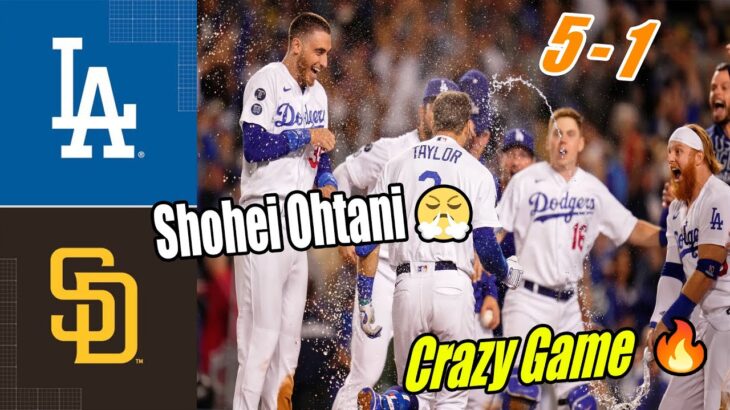 Dodgers vs Padres [Can’t Be Stopped 🤯] Dodgers Rock Highlights 5 – 1 | Dodgers Amazing Game