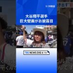 大谷翔平選手の巨大壁画　LAの日本人街に登場　高さ30ｍ、幅15ｍ｜TBS NEWS DIG #shorts