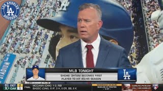 MLB Network | Sean Casey breakdown Dodgers’ Shohei Ohtani becomes first player to hit 45/45 season