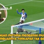 HEAD SHOT| DE GEA terkena headshot MITOMA sampe terkapar