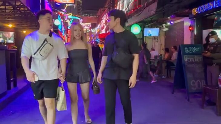 Thailand Bangkok Soi Cowboy, Thermae cafe, Nana plaza, Night market look around