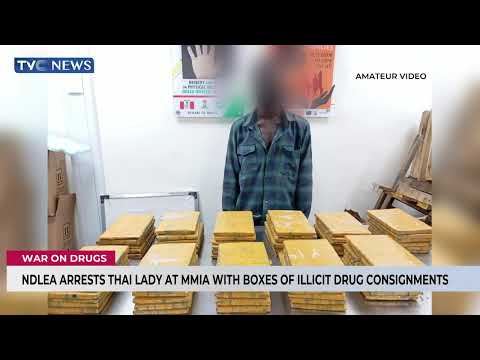 NDLEA Arrests Thai Lady At MMIA With Boxes Of Illicit Drug Consignments