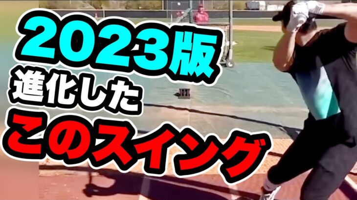 大谷翔平2023最新スイング映像！パワーすごいがココもヤバい