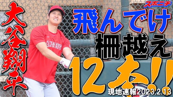 【大谷翔平現地リポート2023】2月13日 二刀流調整で万全　フリー打撃で26スイングし圧巻の柵越え12本