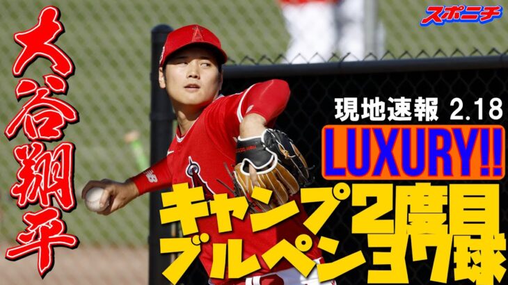 【大谷翔平現地リポート2023】2月18日大谷がキャンプ2度目ブルペン37球　これまで同様の独自調整に指揮官も「luxuryを許可している」