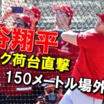 【大谷翔平現地リポート2023】2月24日　エンゼルス大谷 衝撃のトラック荷台直撃150メートル場外弾　31スイングで脅威の柵越え15本