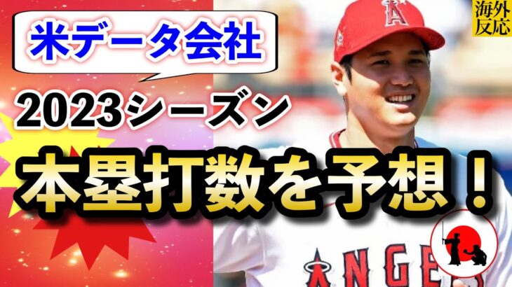 【大谷翔平】2023年のホームラン王TOP５に海外メディア推挙！本塁打数では…【海外の反応】