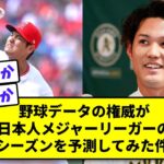 野球データの権威が日本人メジャーリーガーの2023シーズンを予測してみた件www【なんJ反応】