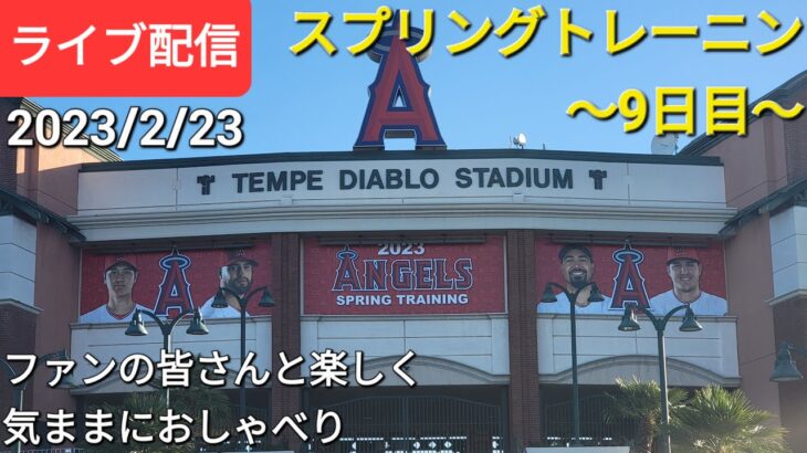 大谷翔平選手は楽しくスプリングトレーニング〜9日目〜⚾️ゲートがまだ開いてない💦ファンの皆さんと楽しく😆気ままに