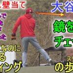 筋トレ中なのに気になるバッティングのスタンス！【大谷翔平選手】筋トレ＆壁当て！Shohei Ohtani 2023 Spring Game Day 1